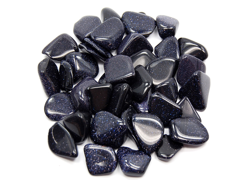 Blue Goldstone Tumblestone Crystal Gemstones